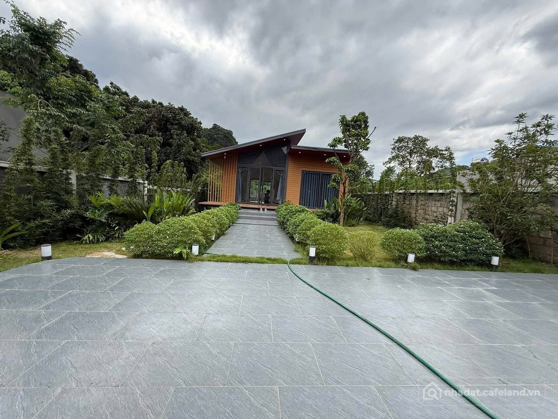 Bán đất thổ cư: 488m full thổ cư, mặt tiền 12m, vuông vắn - sẵn Nhà vườn kiểu Nh