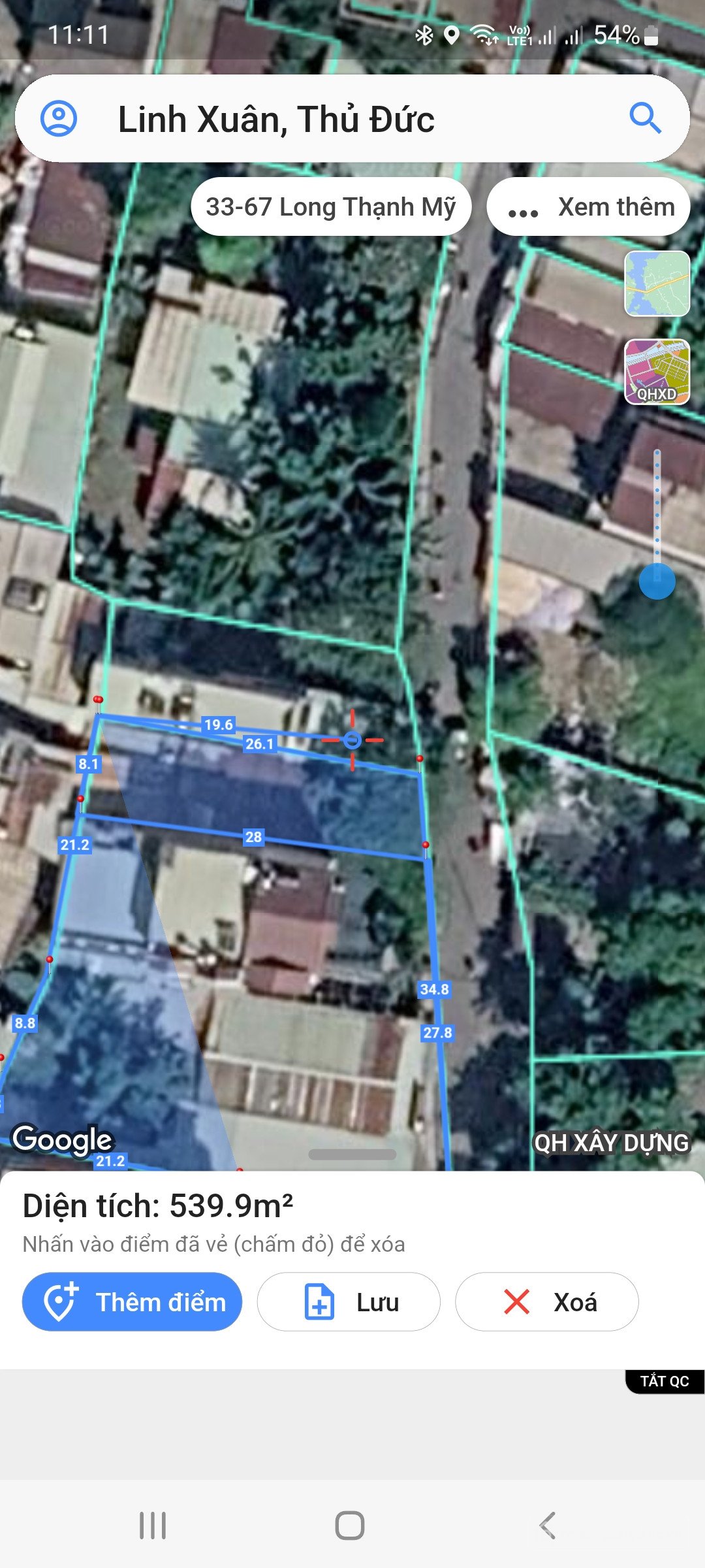 Bán đất thổ cư: Nhà đất đường 5 phường Linh Xuân Quận Thủ Đức