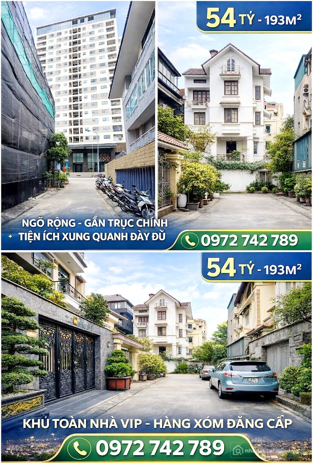 Bán nhà riêng: Bán nhà 195m² full thổ cư ngang 12.6m giá 52 tỷ tại Đường An Dươn