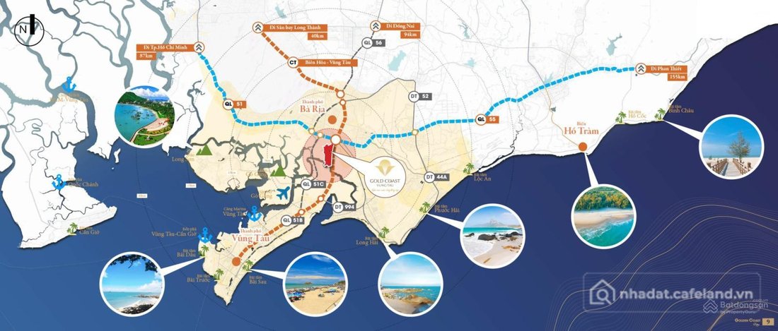 Bán nhà riêng: Bán biệt thự tại Gold Coast Vũng Tàu, 6,8 tỷ, 120m2, 4PN, 4WC, mặ