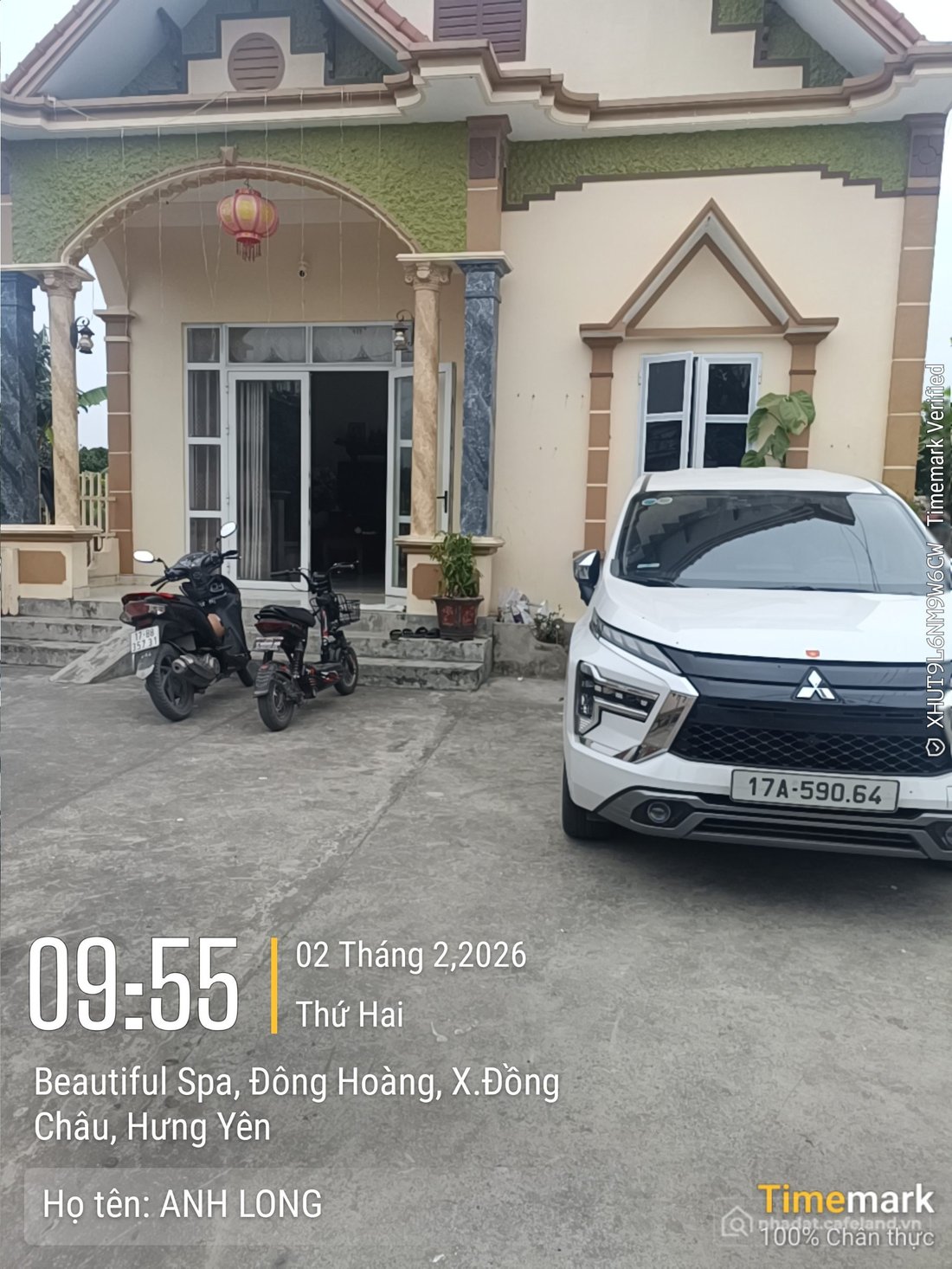 Bán nhà riêng: Bán nhà 309m² full thổ cư ngang 10,9m giá 2.5 tỷ tại Xã Đồng Châu