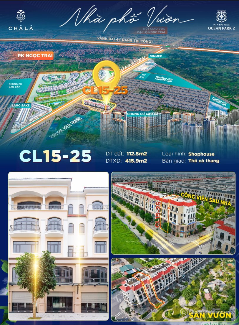 Bán đất thổ cư:  LIỀN KỀ TÂY BẮC – SẢN PHẨM GIÁ TỐT, DỄ KHAI THÁC TẠI VINHOMES 