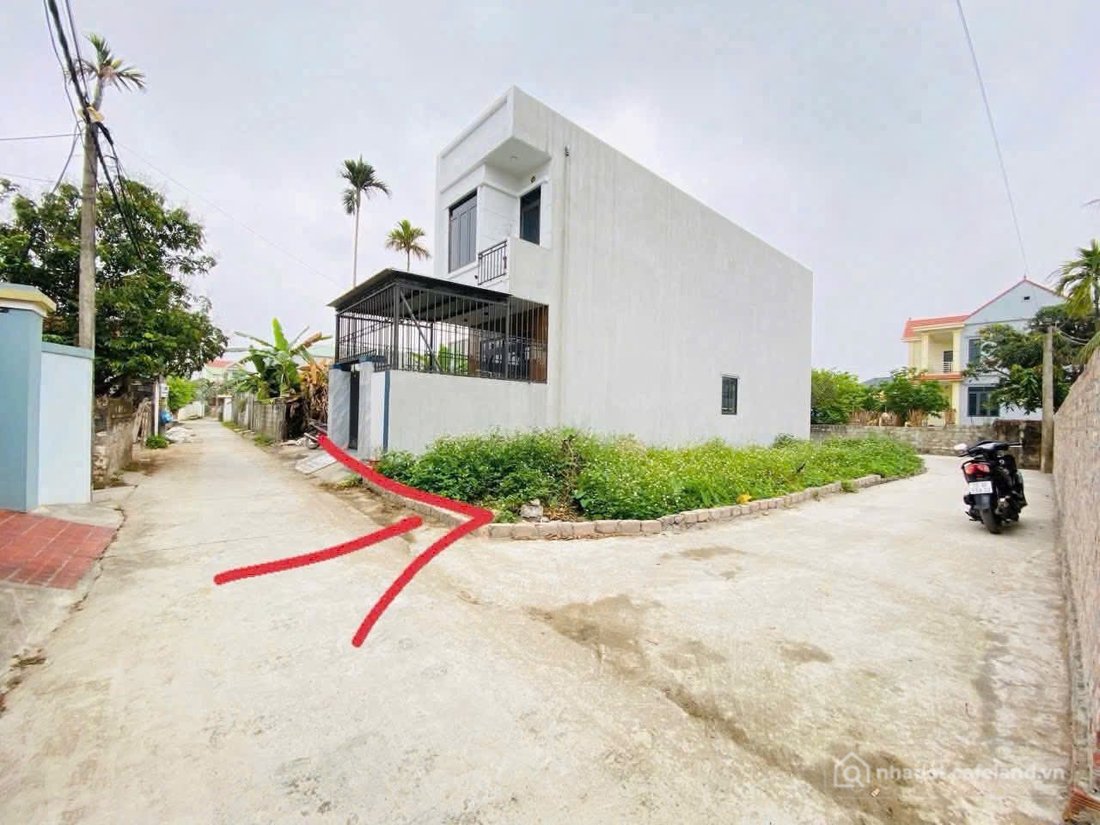 Bán đất thổ cư: Bán lô góc 55 m đường thông ô tô tại Hoa Động . Gần hoàng huy ,D