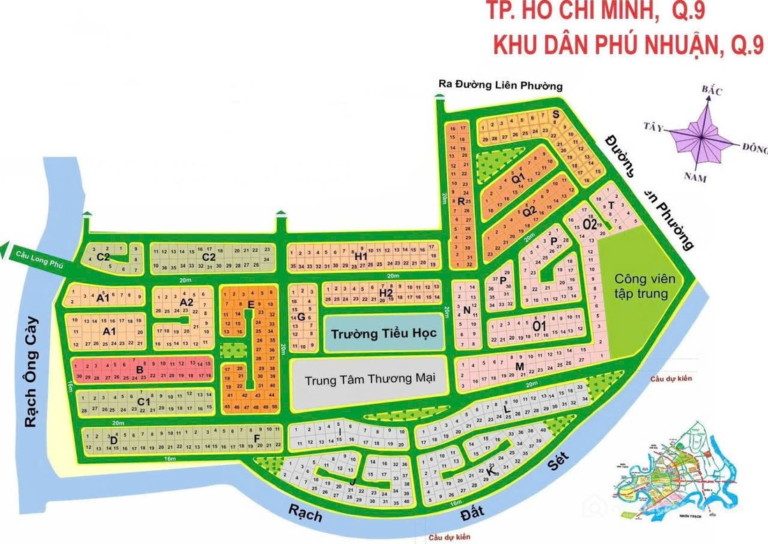 Bán đất thổ cư: BDS HVL BÁN LÔ C1-09 KDC PHÚ NHUẬN Q9 GIÁ TỐT