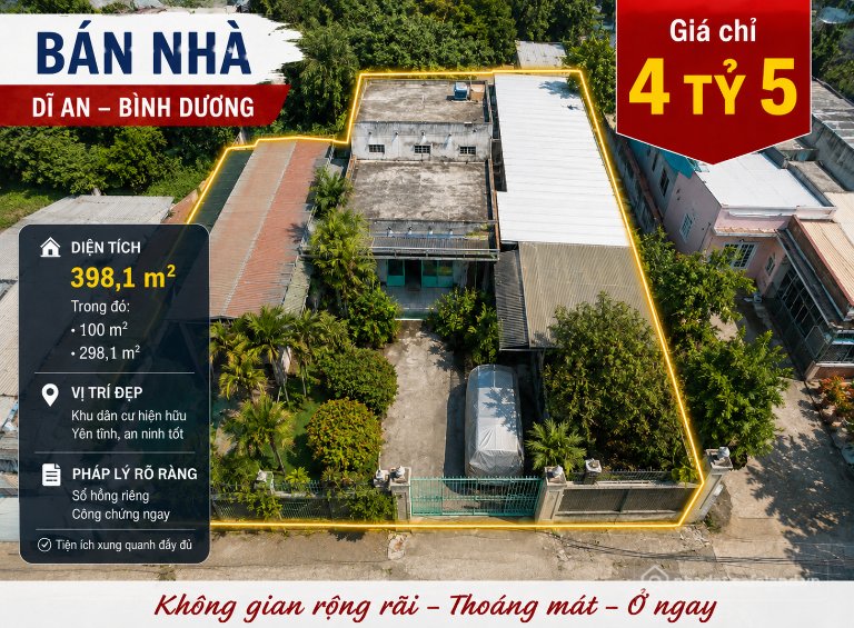 Bán nhà riêng: BÁN NHÀ Tân Đông Hiệp – Dĩ An