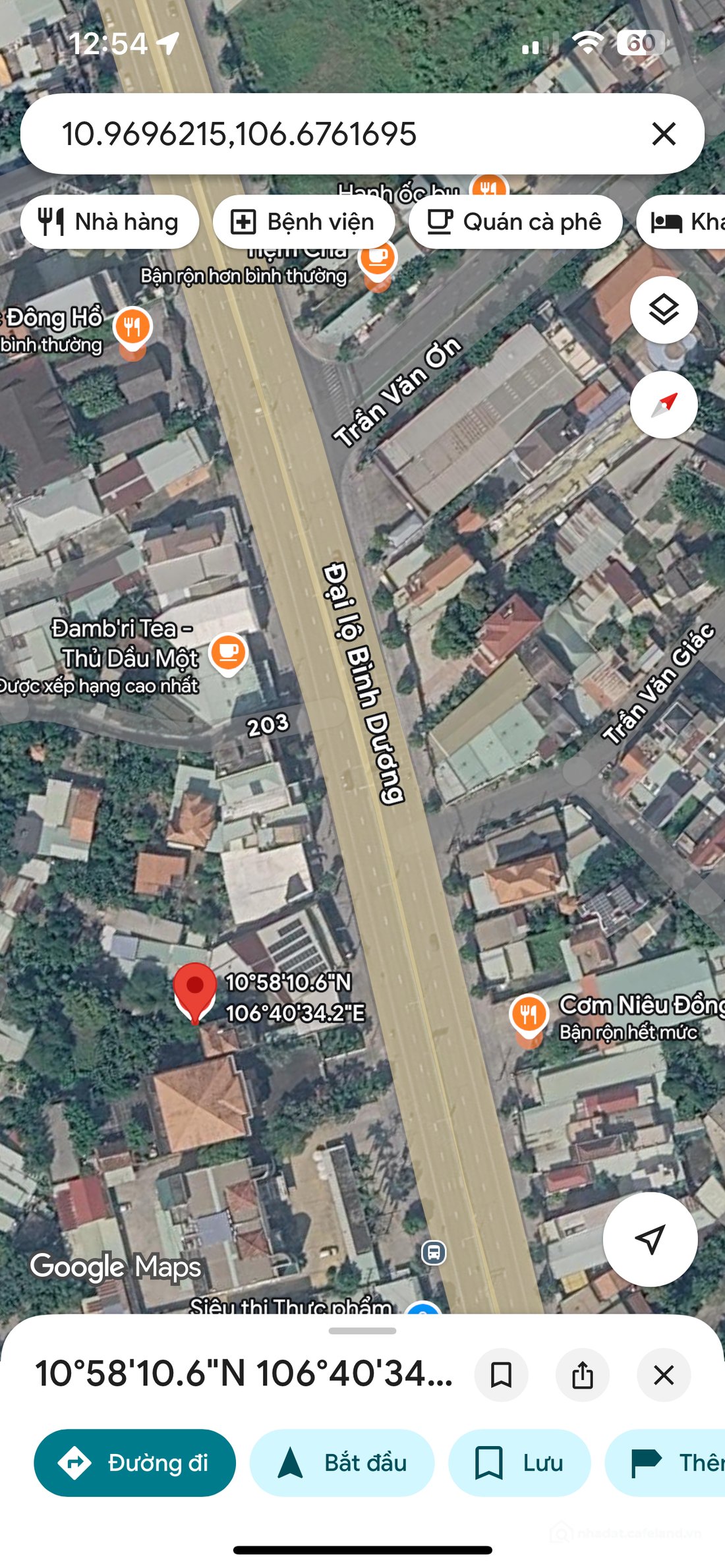 Bán đất thổ cư: Đất Phú Thọ cũ (phường Thủ Dầu Một-TP.HCM) gần Vòng Xoay Gò Đậu,