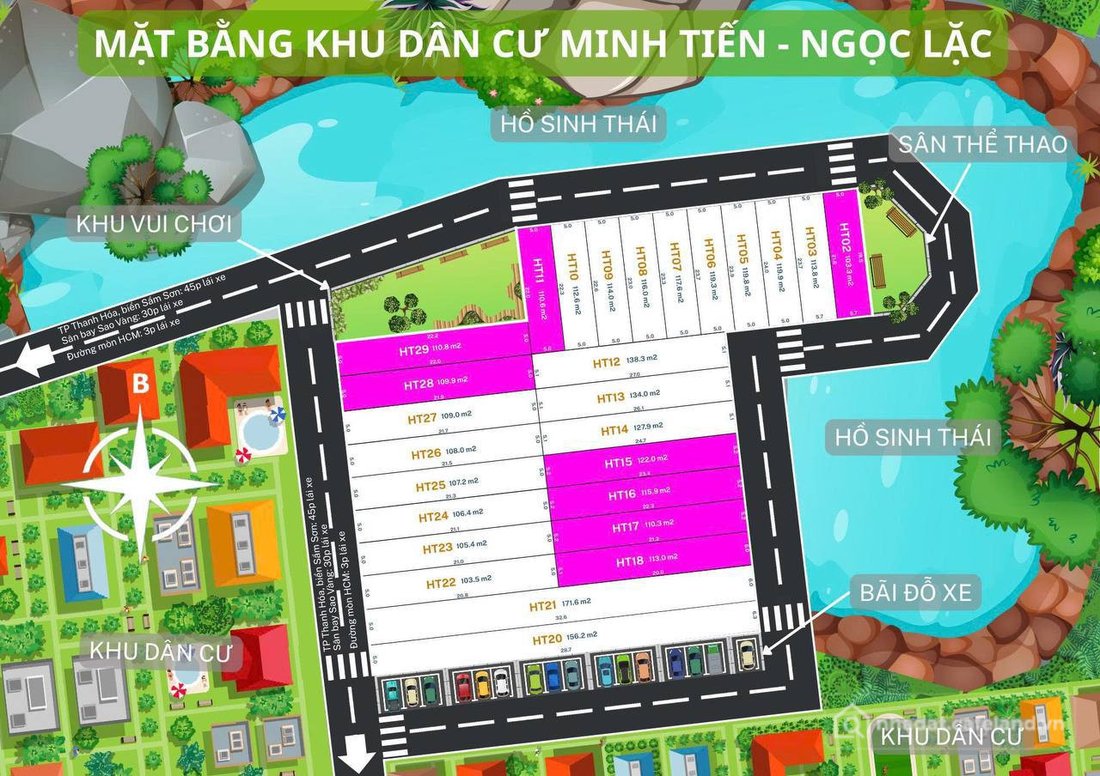Bán đất thổ cư: Bán đất phân lô ven khu công nghiệp Ngọc Lặc Tỉnh Thanh Hóa