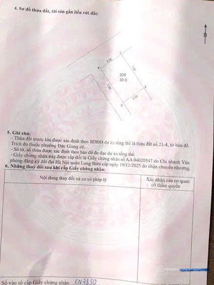 Bán nhà riêng: Cần bán gấp nhà Ngô Gia Tự Việt Hưng, 30m² - 6 Tỷ 65, Căn Góc, Ng