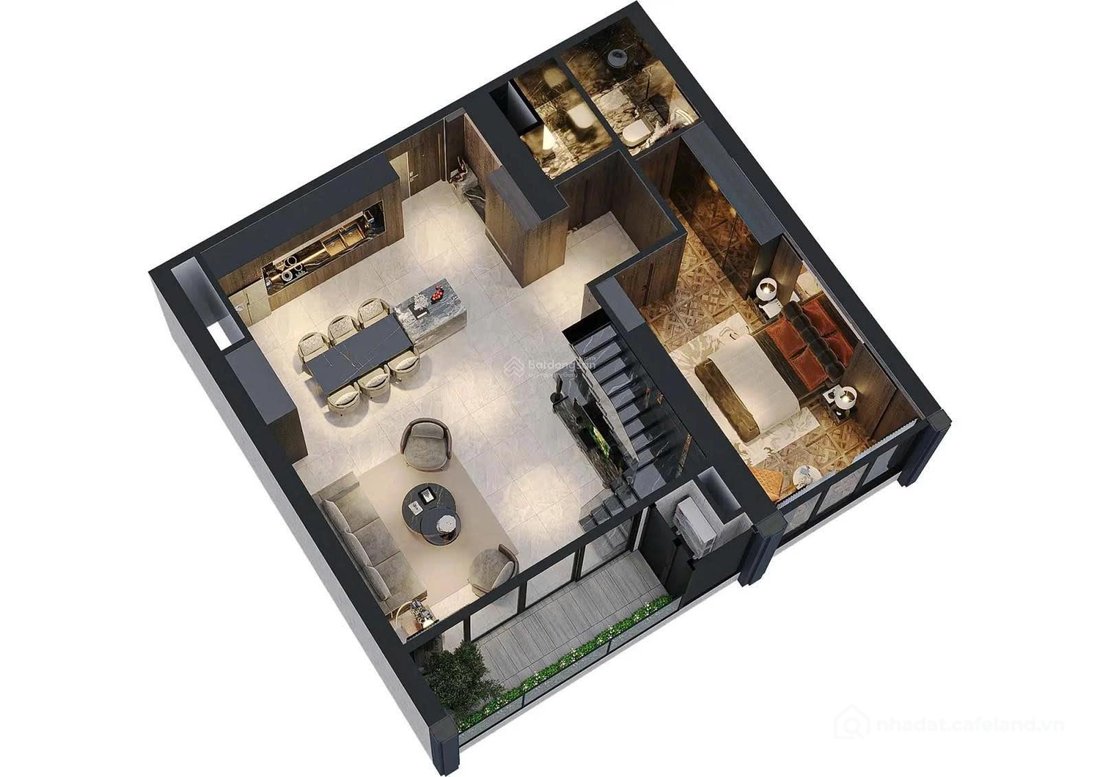 Bán căn hộ chung cư: Siêu phẩm căn Duplex tầng trung (3PN+4WC) Noble Crystal Tây