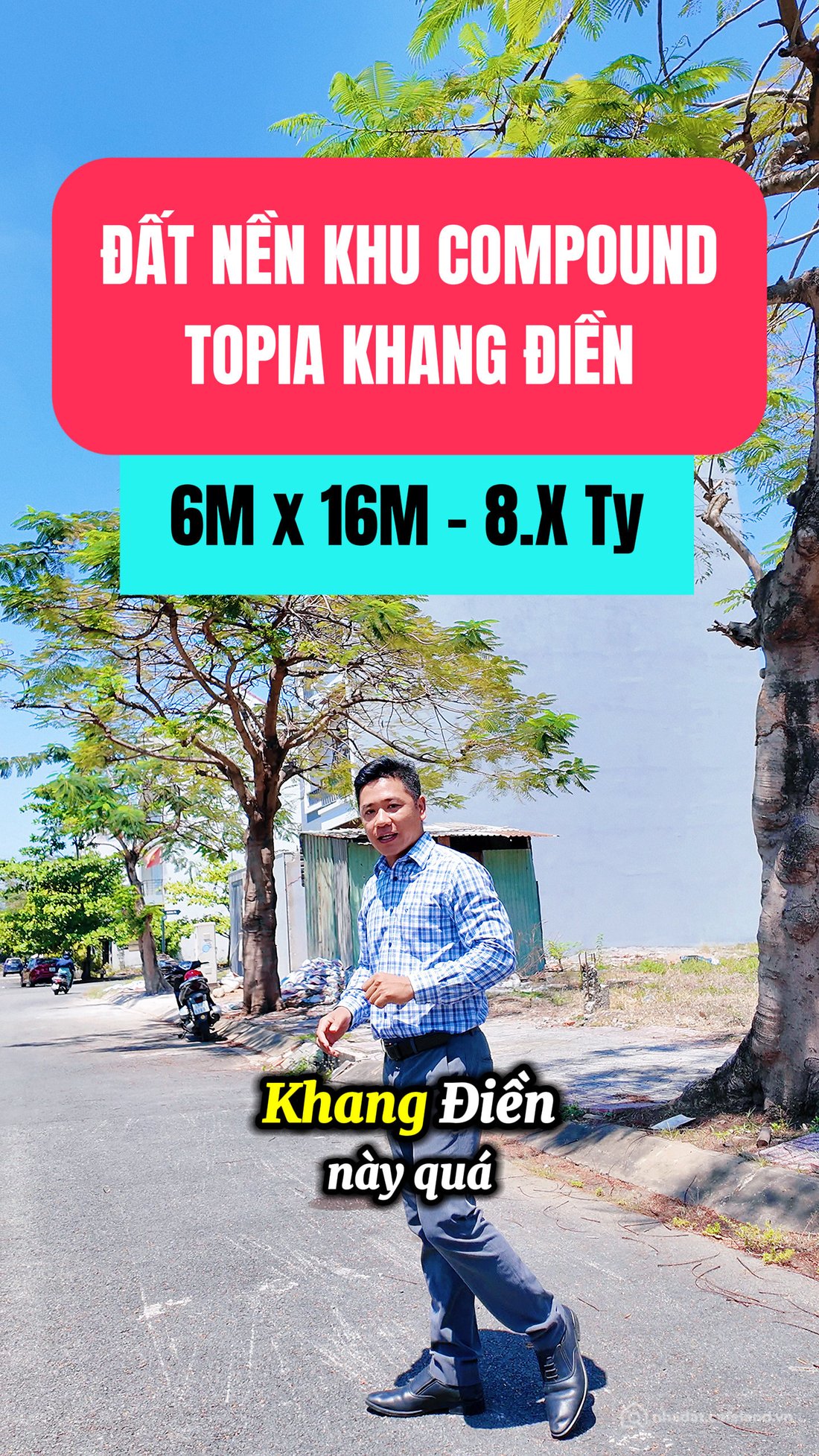Bán đất thổ cư: BÁN ĐẤT QUẬN 9 - 96M2 (6x16M) - KHU COMPOUND TOPIA KHANG ĐIỀN VI