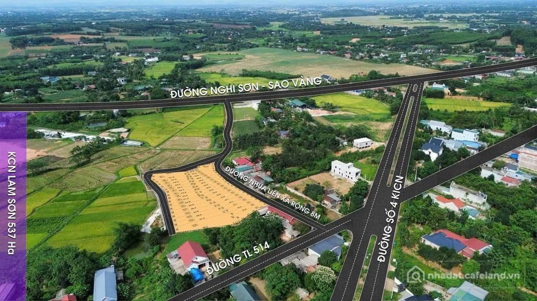 Bán đất thổ cư: Đất nền siêừ đẹp cạnh KCN Lam Sơn Sao Vàng
