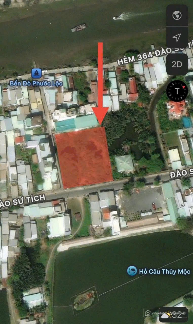 Bán đất thổ cư: Bán đất góc 2 mặt tiền đường Đào Sứ Tích , Sát chợ Phước Lộc .