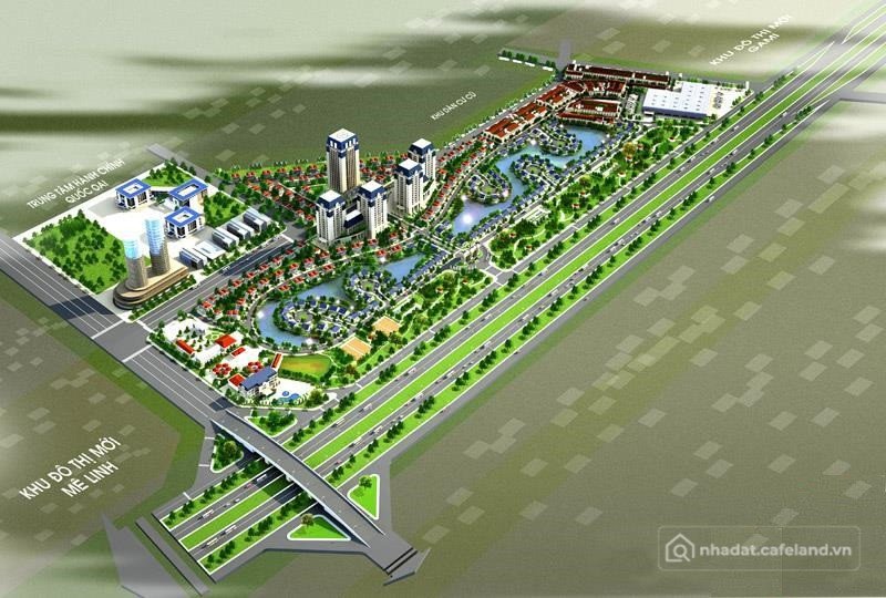 Bán nhà riêng: 360m² - Khu đô thị Ngôi Nhà Mới - Quốc Oai - Hà Nội - Sổ đỏ lâu d