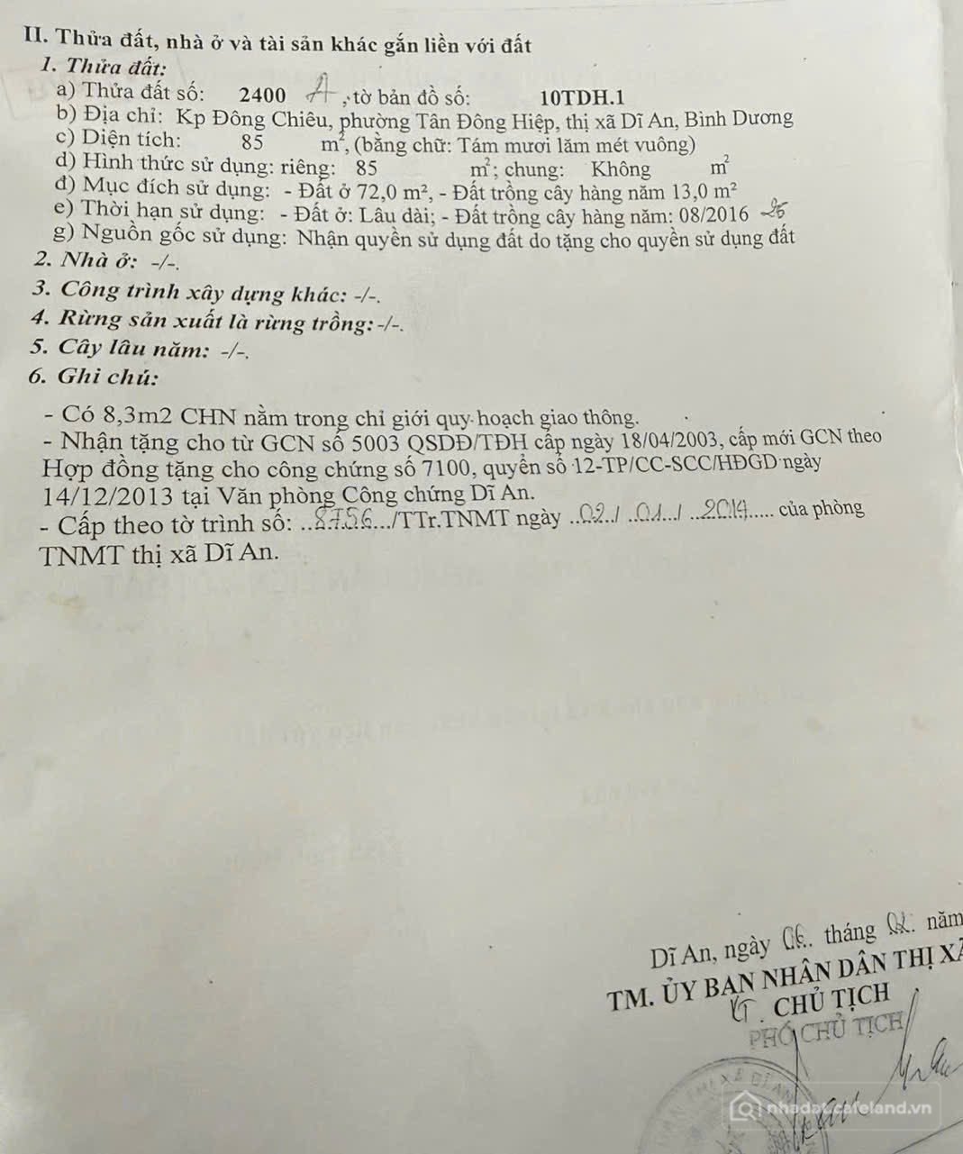 Bán đất thổ cư: Đất khu dân cư gần chợ Đoàn Thị Kia cách đường Vũng Việt 20m tiệ