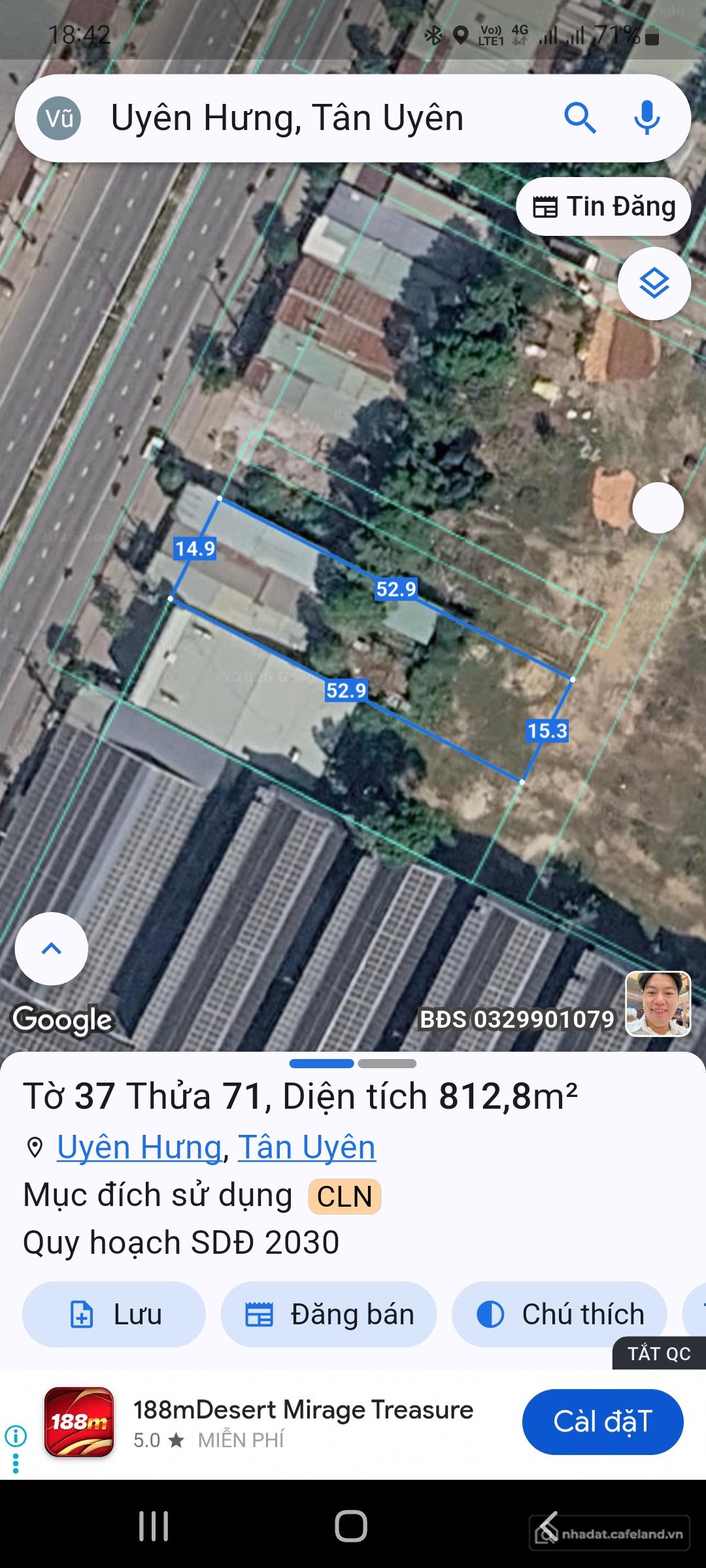 Bán đất thổ cư: Nhà Đất Uyên Hưng Bến Cát Bình Dương