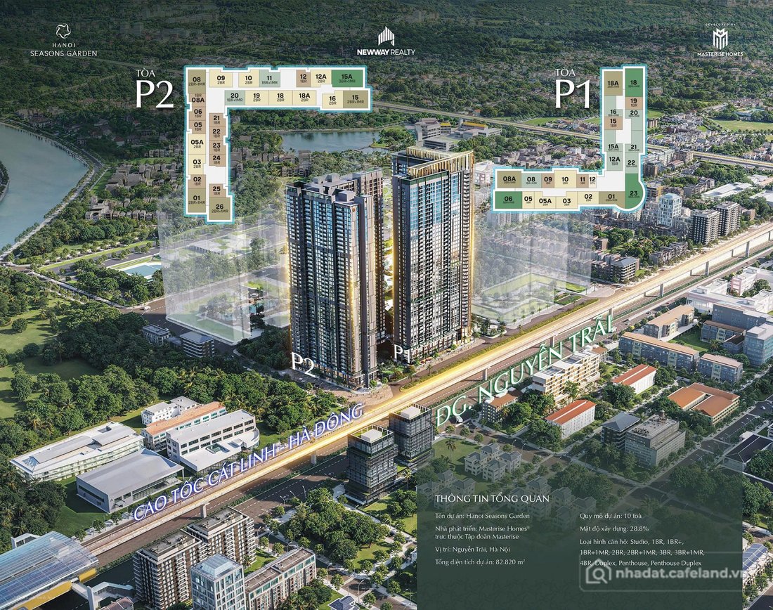 Bán căn hộ chung cư: Mở Bán Tòa L1,L2 HANOI SEASONS GARDEN - MAS CAO XẢ LÁ, Với 