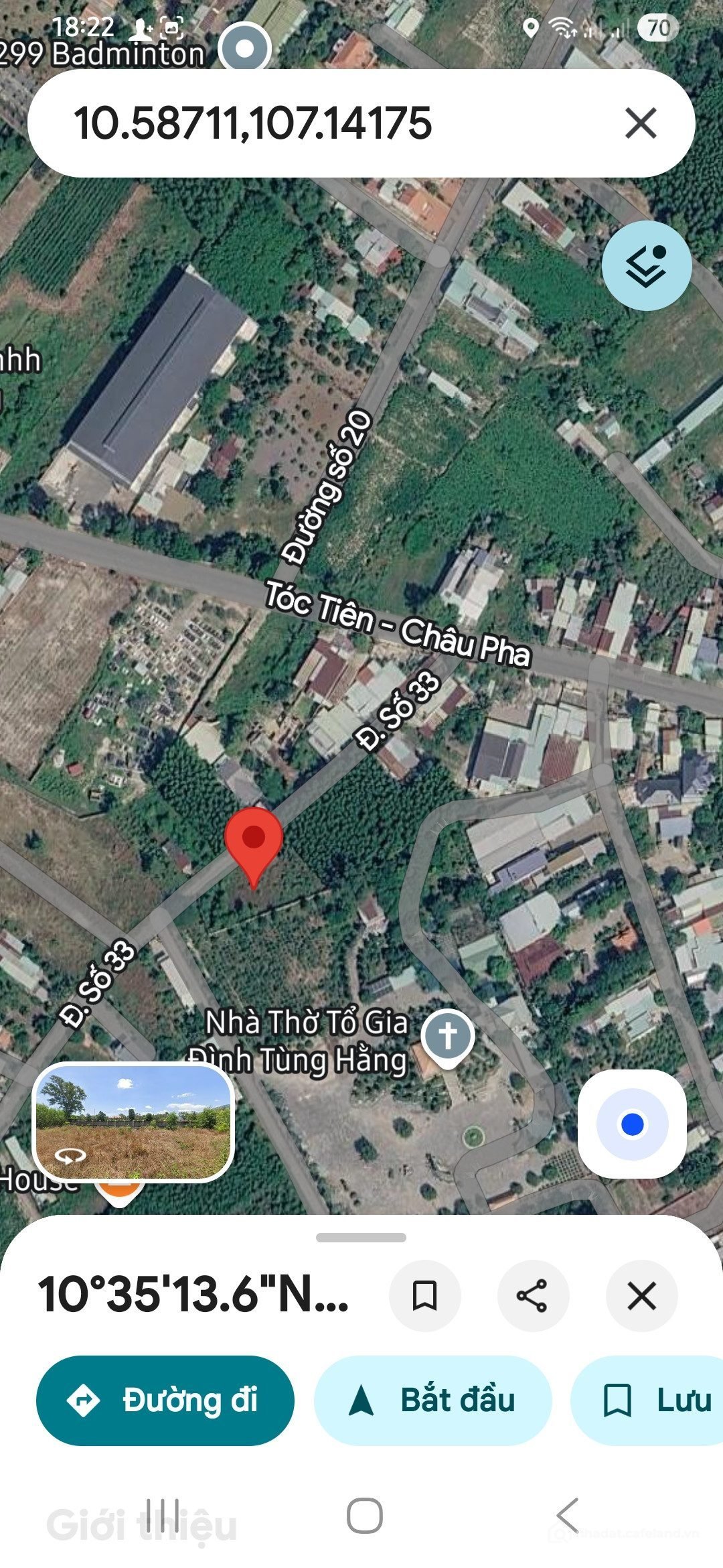 Bán đất thổ cư: Bán đất thổ cư đường bê tông đẹp đường số 33 .Tóc Tiên châu pha