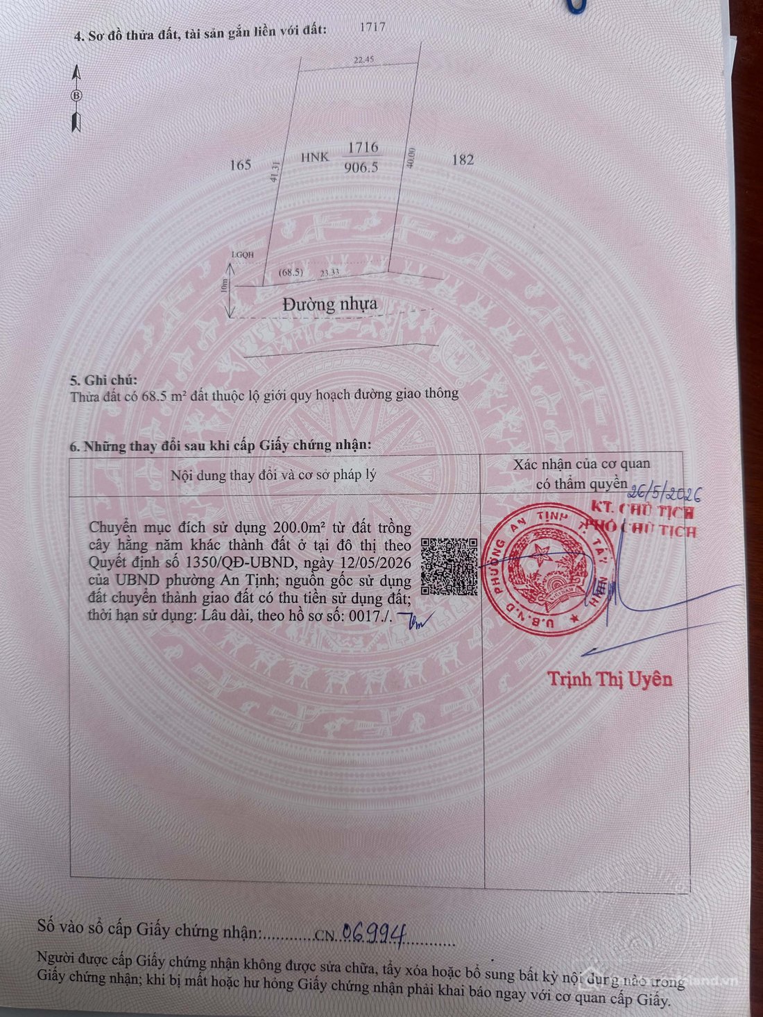 Bán đất thổ cư: Bán 200m2 thổ cư ngay cổng sau KCX LINH TRUNG và KCN TRẢNG BÀNG
