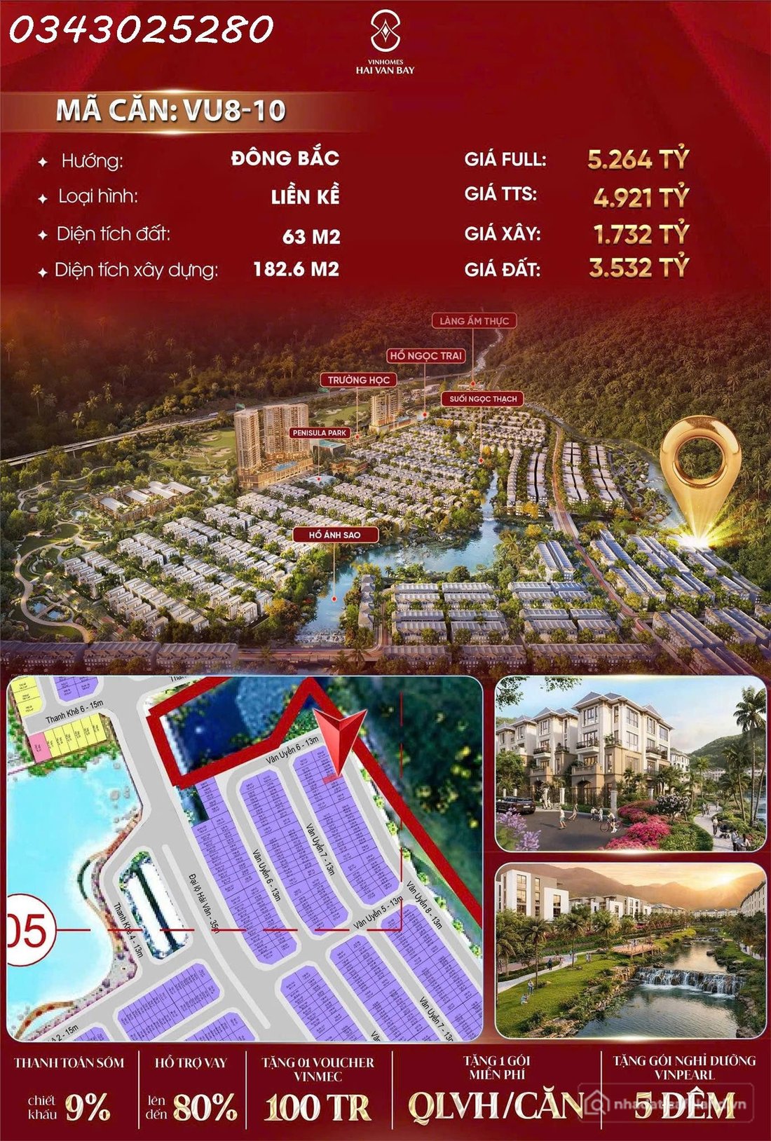 Bán nhà riêng: Tâm điểm khai thác nghỉ dưỡng kinh doanh Thương phố Bạch Vân