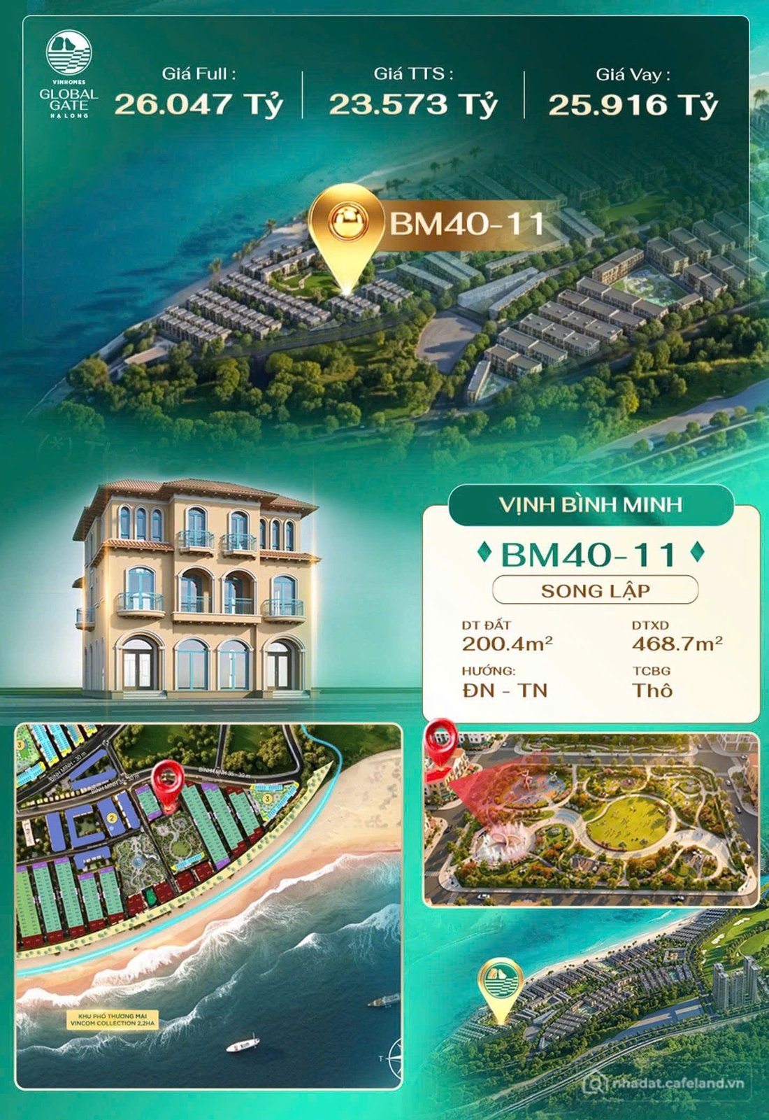 Bán nhà riêng: BÁN CĂN SONG LẬP GÓC VIEW CÔNG VIÊN GIÓ 093.152.0246