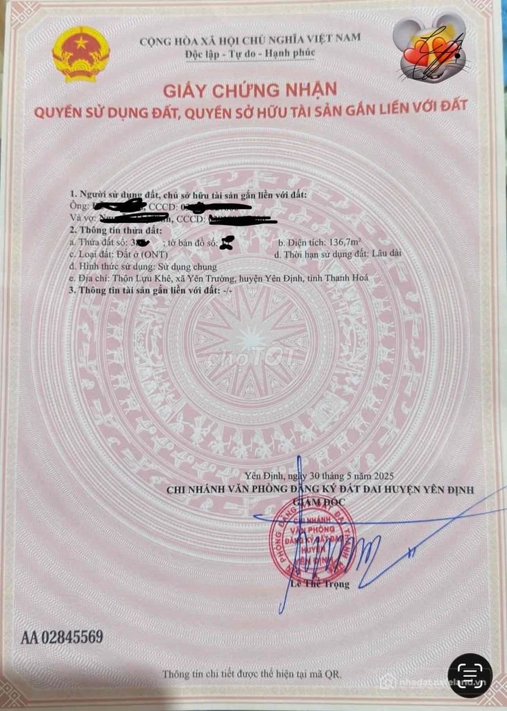 Bán đất thổ cư: muốn bán