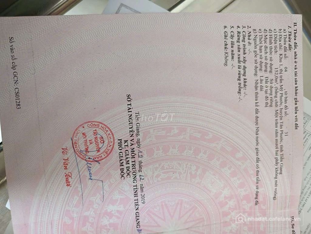 Bán đất thổ cư: Bán đất + 2 căn nhà