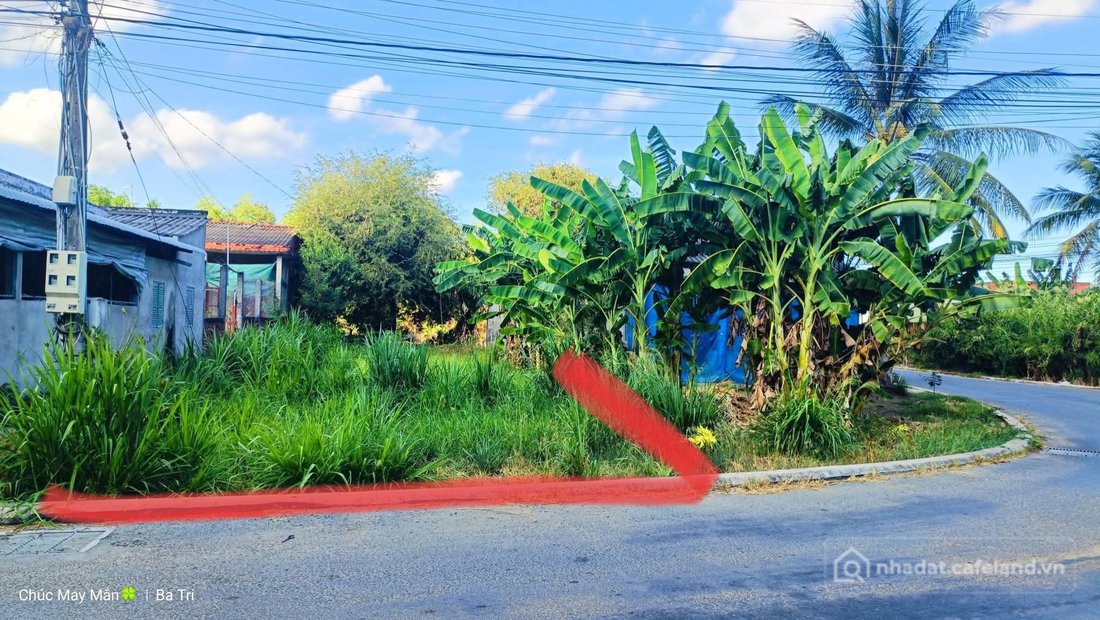 Bán đất thổ cư: Siêu phẩm đất nền 2 mặt tiền full thổ cư tại An Bình Tây, Ba Tri