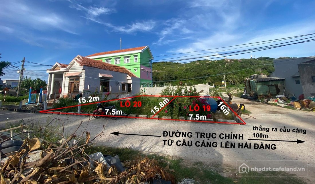 Bán đất thổ cư: Đất Đảo Cù Lao Xanh - Nhơn Châu. 15x15,6m sổ hồng 100% thổ cư