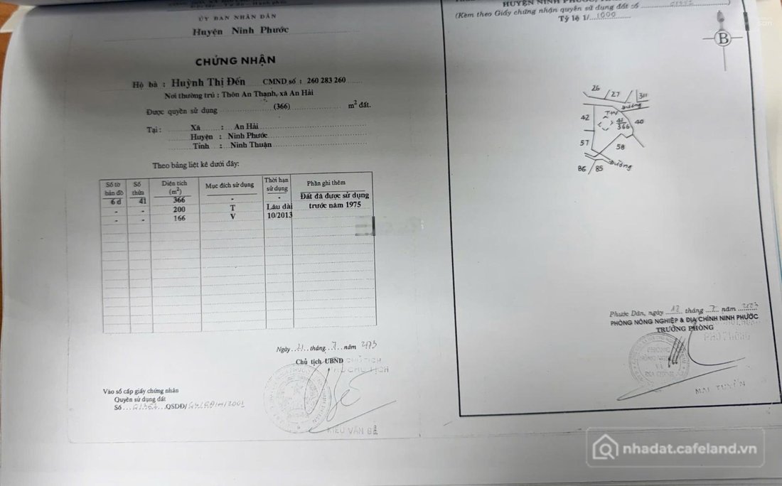 Bán nhà riêng: Bán Nhà riêng tại An Hải, Ninh Phư Ninh Thuận giá 1,5 tỷ, diện tí