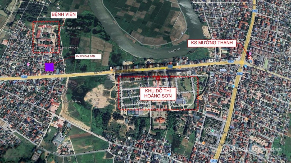 Bán đất thổ cư: Bán đất ở xóm Yên Xuân (xóm 7 bệnh viện) Huyện Diễn Châu, lô thứ