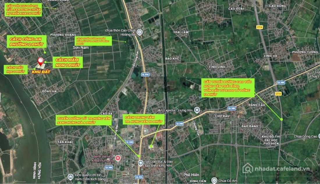 Bán đất thổ cư: Bán đất phường Lam Sơn, TP Hưng Yên cũ giá 17.5tr/m2 có ngân hàn