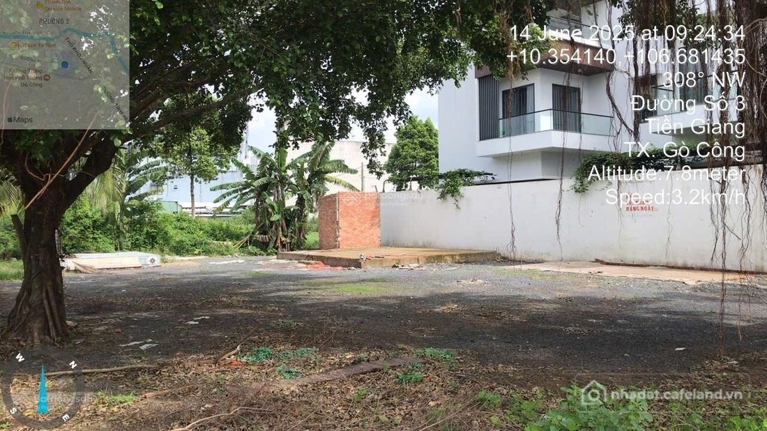 Bán đất thổ cư: Ngân hàng thành lý tài sản tại Khu phố 2, phường 5, thị xã Gò Cô
