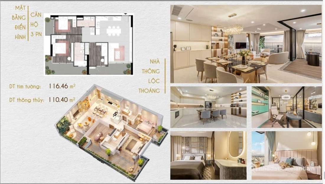 Bán căn hộ chung cư: Bán căn góc 3PN dự án Fiato Up Town - DT 116m2 3PN view hồ 