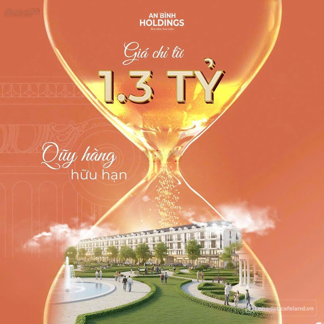 Bán đất thổ cư: Sở hữu đất phân lô sổ đỏ khu đô thị mới Hồng Quang Central chỉ v