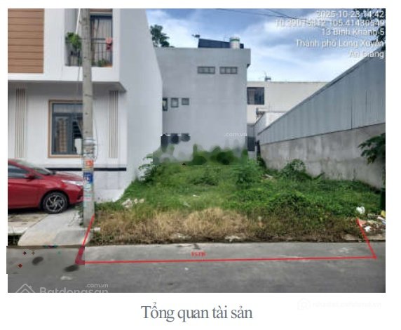 Bán đất thổ cư: Bán 97,5m2 đất ODT tại P. Bình Khánh, Long Xuyên, An Giang 1,93 