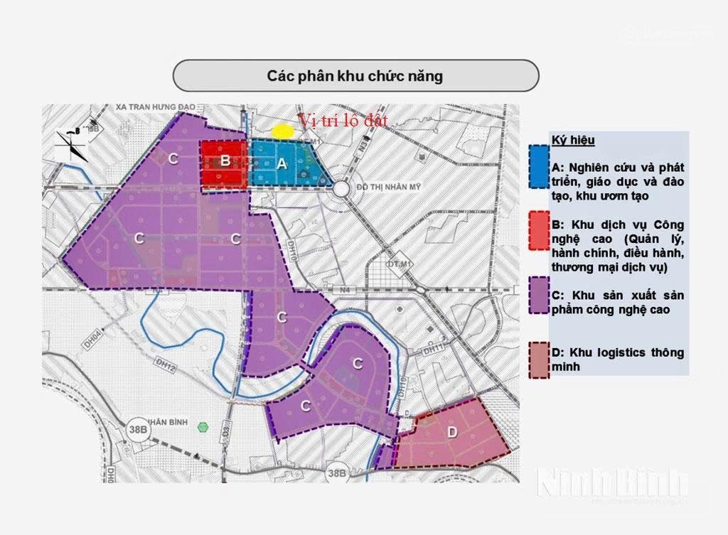 Bán đất thổ cư: Giá tốt-cần bán nhanh lô đất đầu tư sinh lời khu công nghệ cao h