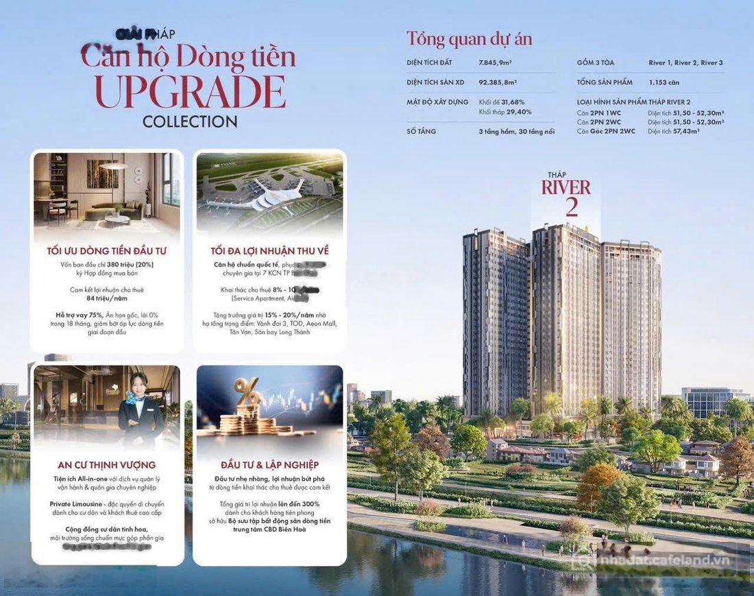 Bán căn hộ chung cư: Bán CH Fresia Riverside 1,96 tỷ, 51m2, 2PN, 1WC siêu hot tạ