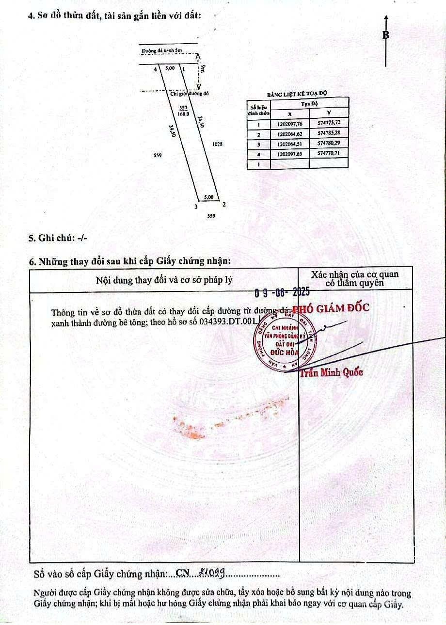 Bán nhà riêng: Bán nhà chính chủ tại Xã Mỹ Hạnh Tây, Tây Ninh - chỉ cần chuyển v