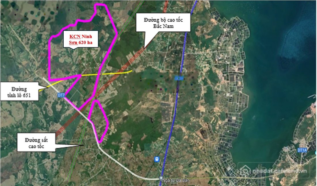 Bán đất thổ cư: Kẹt tiền bán gấp lô đất mặt tiền ĐT 7 gần hồ Đá Bàn, KCN Ninh Sơ