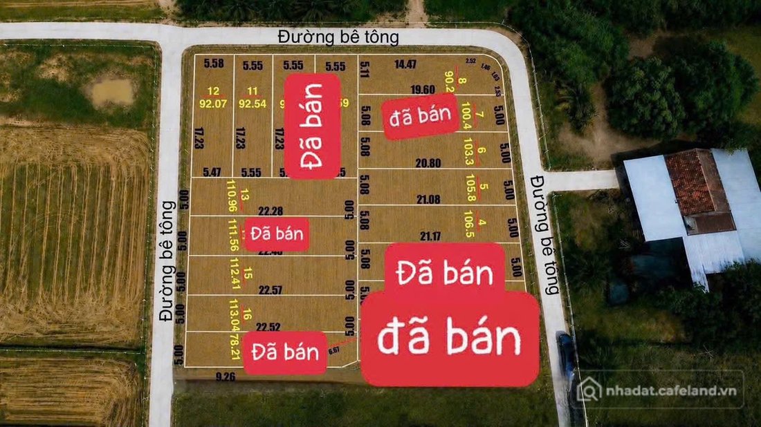 Bán đất thổ cư: Đất đẹp, giá rẻ, xã Bắc Ninh Hoà - Khánh Hoà