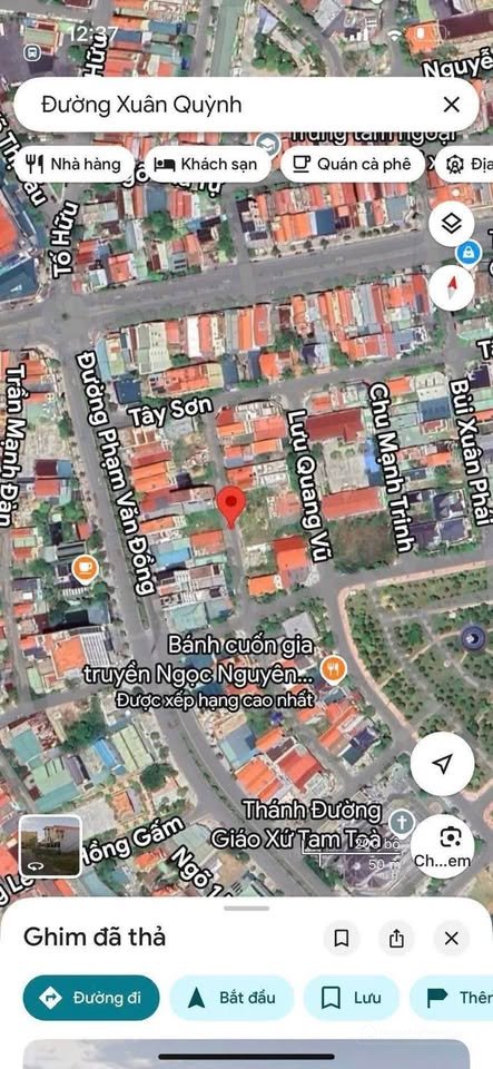 Bán đất thổ cư: Mặt tiền kinh doanh sầm uất đường Xuân Quỳnh, Đồng Hới, 7m x 20m