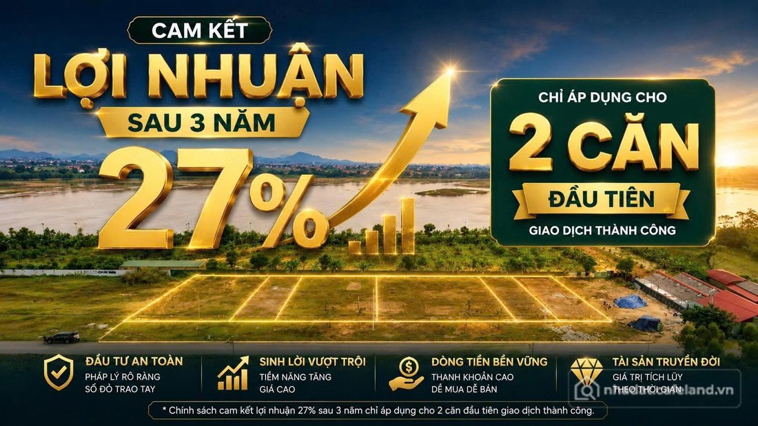 Bán đất thổ cư: Chỉ còn 04 lô đất mặt đường DT315 cam kết lợi nhuận 27% sau 3 nă