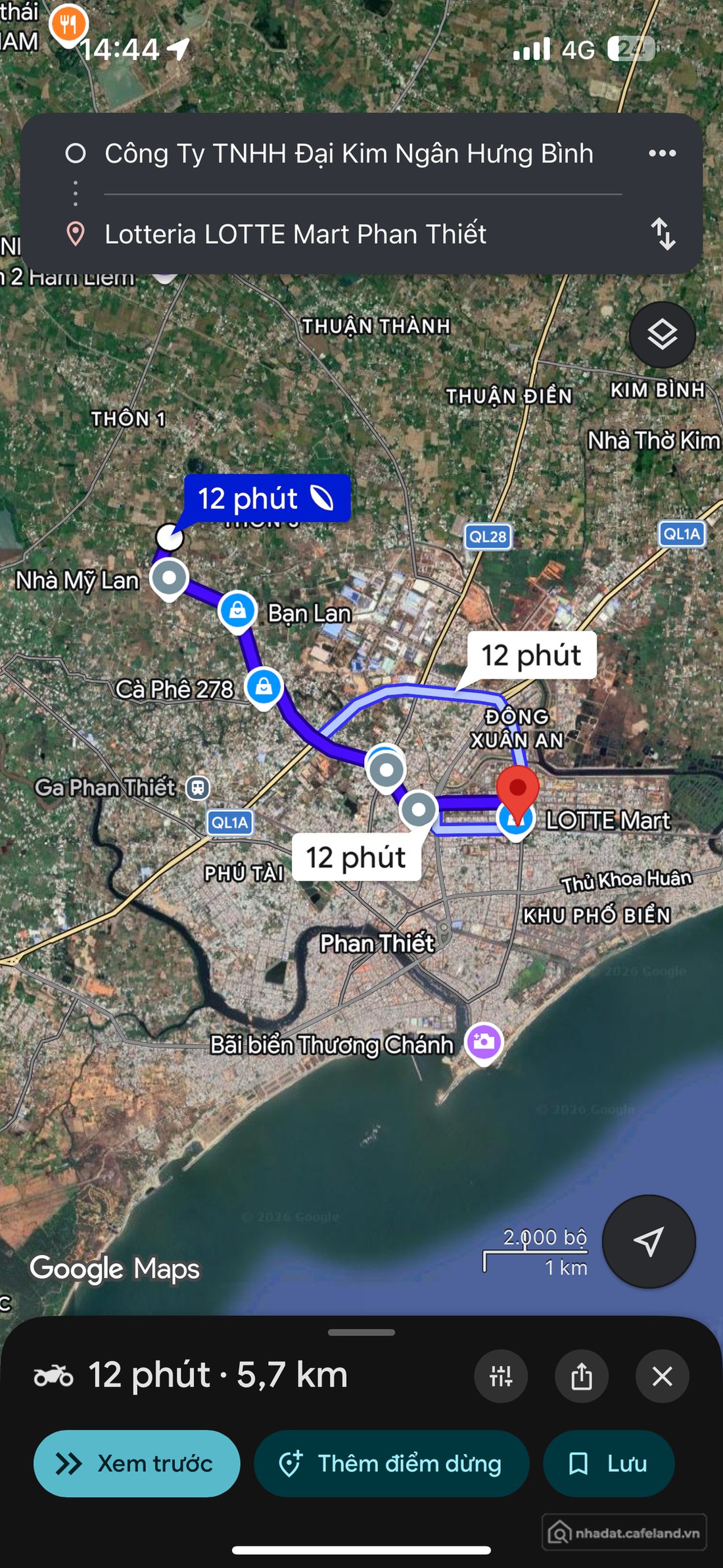 Bán đất thổ cư: Bán Đất 650m2 có sẵn 650 m2 thổ cư giá 2.2 tỷ tại Xã Phong Nẫm T