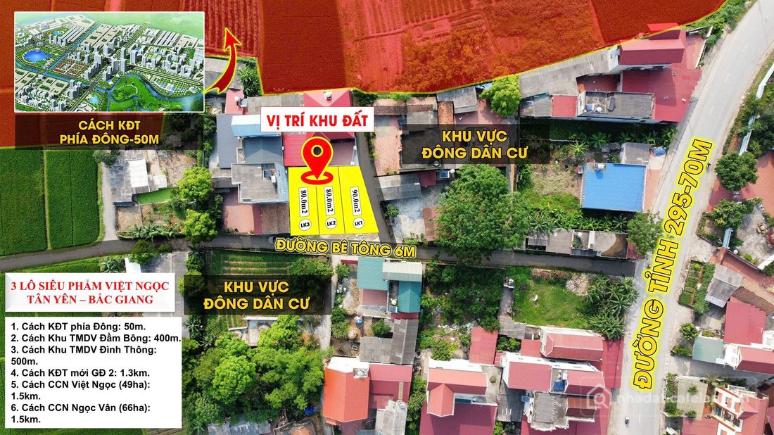 Bán đất thổ cư: ĐẤT LÀN 2 ĐT295, GIÁ RẺ HƠN THỊ TRƯỜNG 80TR/LÔ