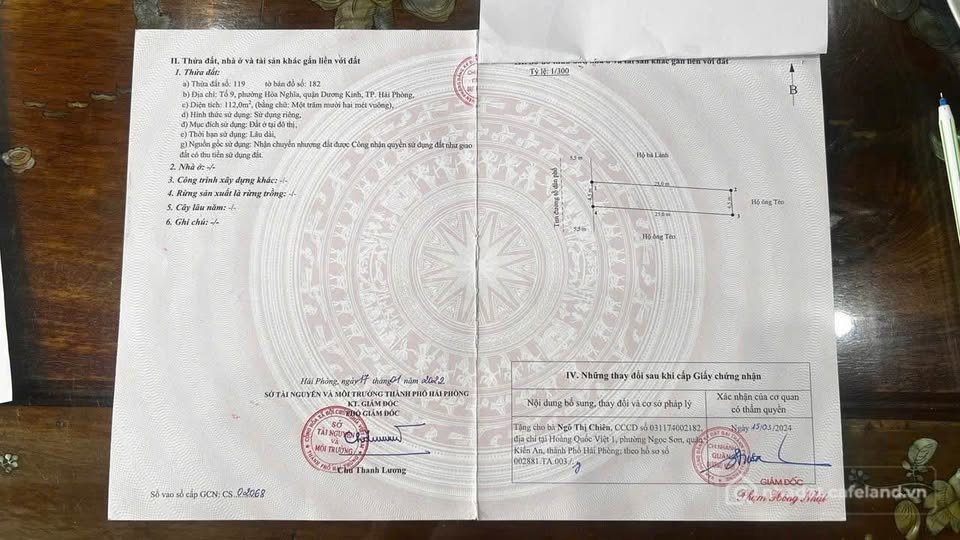 Bán đất thổ cư: Đất vàng Xuân Diệu, Dương Kinh, vị trí đắc địa, giá hấp dẫn