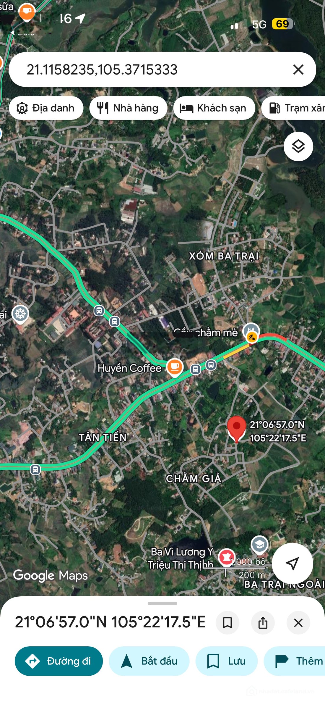 Bán đất thổ cư: Bán đất tại đường liên thôn, xã Ba Trại, 800 triệu, 212 m2, giá 