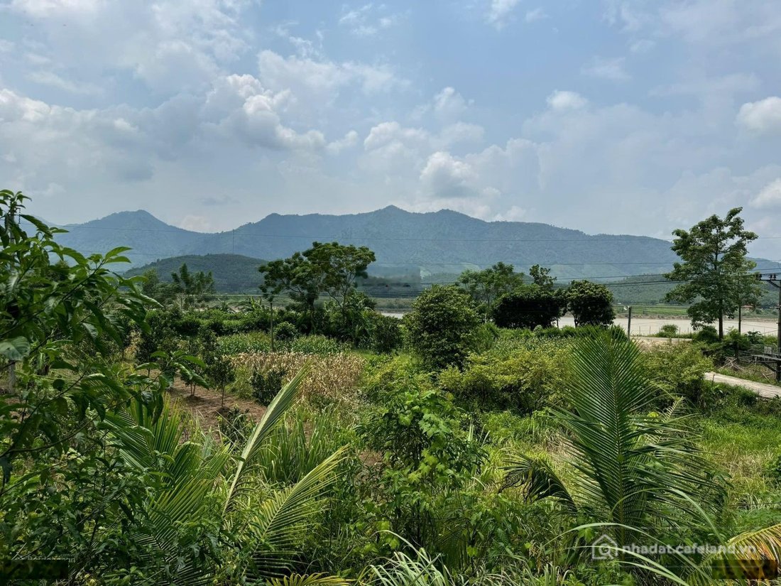 Bán đất thổ cư: Bán đất view sông Đà 8800m2 có 400m2 đất ở, đường đang mở 35m gi