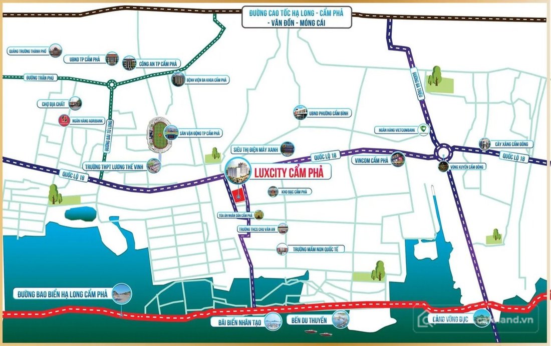 Bán căn hộ chung cư: Căn hộ đẹp nhất phân khúc 2 phòng ngủ tại Luxcity Cẩm Phả g