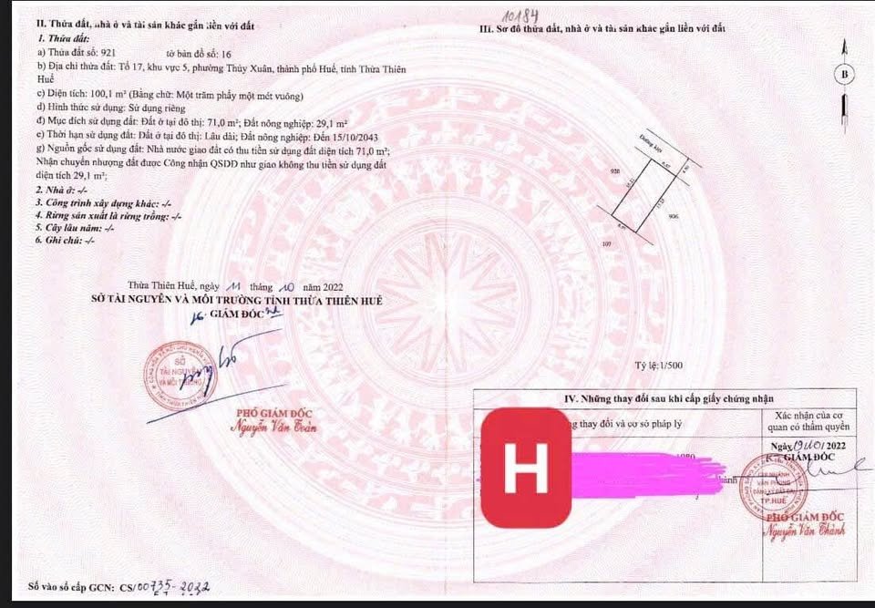 Bán đất thổ cư: Đất vàng 100m² kiệt ô tô 82 Quảng Tế, giá 2 tỷ chốt