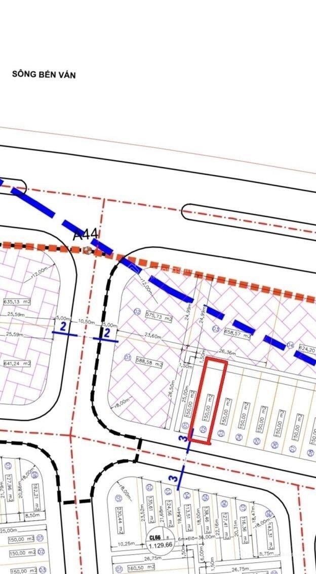 Bán đất thổ cư: Bán đất tại KĐT Vịnh An Hòa 150m2, CL65-2, mặt đường Nguyễn Hữu 